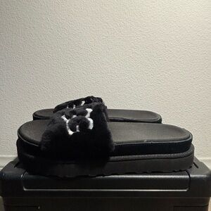 Women's UGG Black Platform Slides